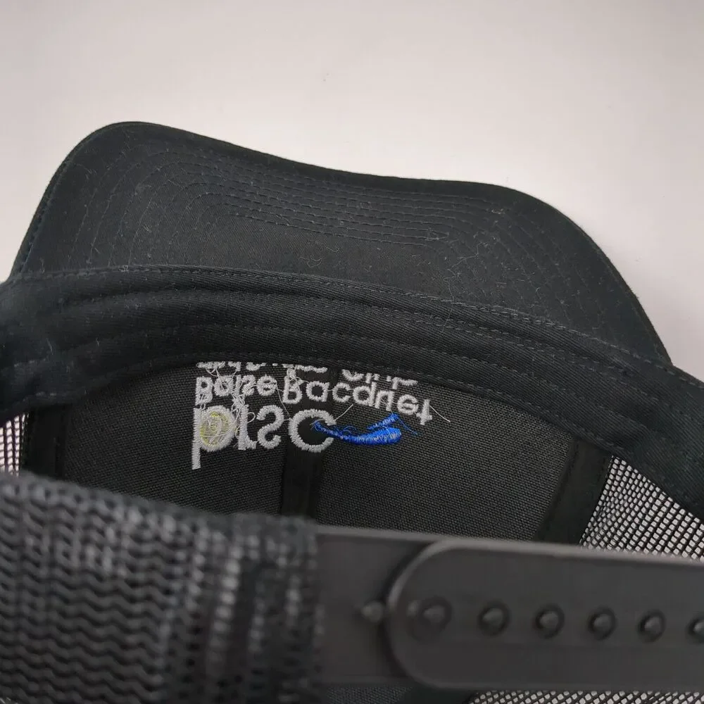 Boise Racquet and Swim Club Snapback Trucker Hat Black OSFA Mesh Back